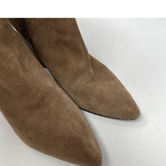 Isola Antonella Suede Fringe Wedge Ankle Boot Tan Nude Women's size 8 - Picture 8 of 10